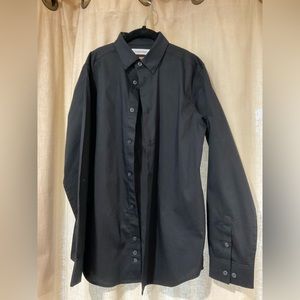 Boys Black Button Down